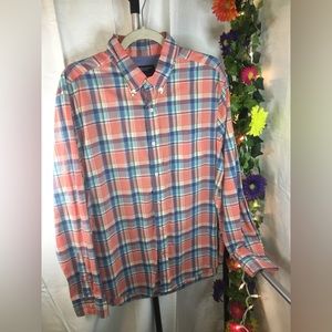 American Eagle Outfitters | Men’s Multicolor Plaid Button Down Long Sleeve Shirt
